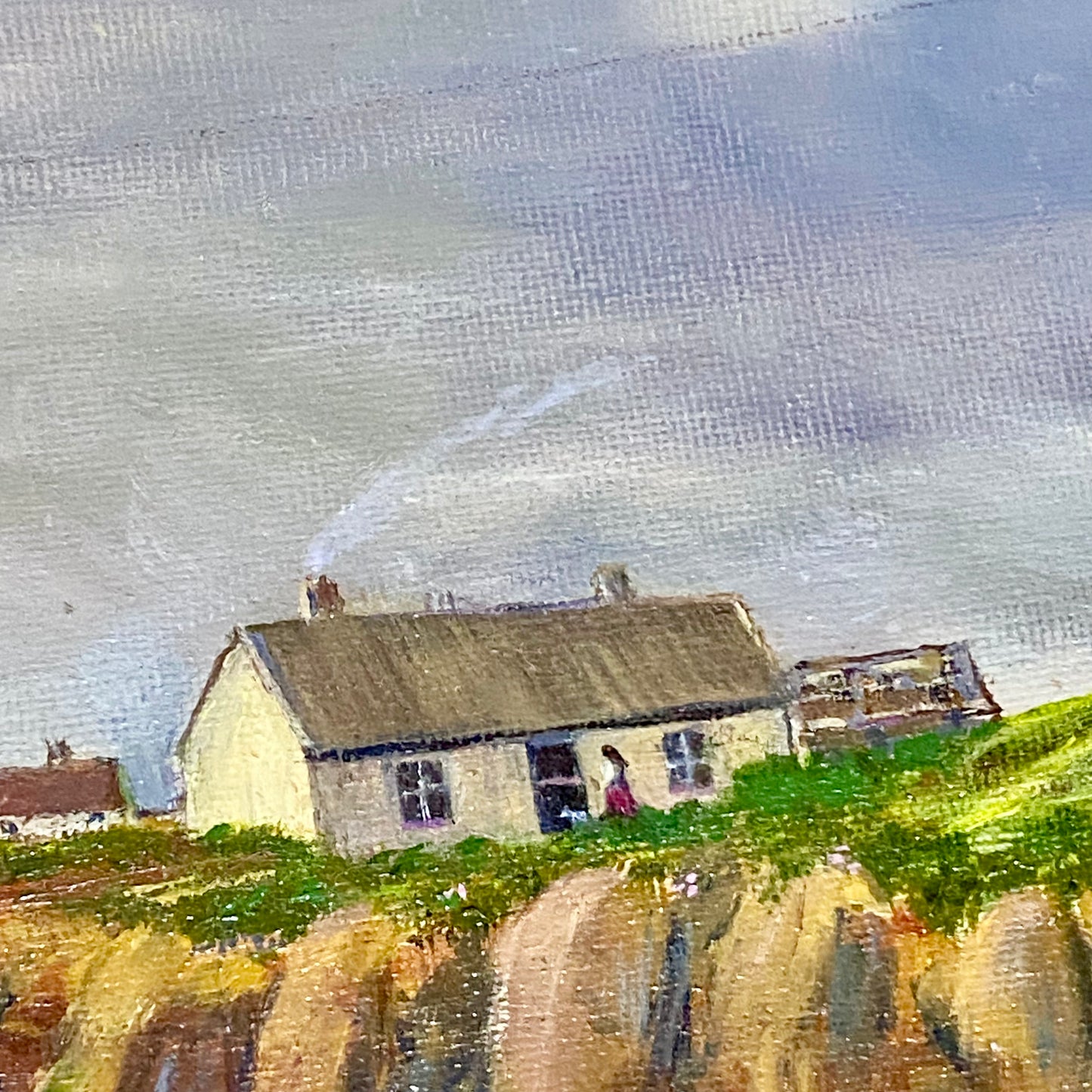 Vintage Seascape Boat Oil On Board Painting Signed Martina J O’Donoghue Framed