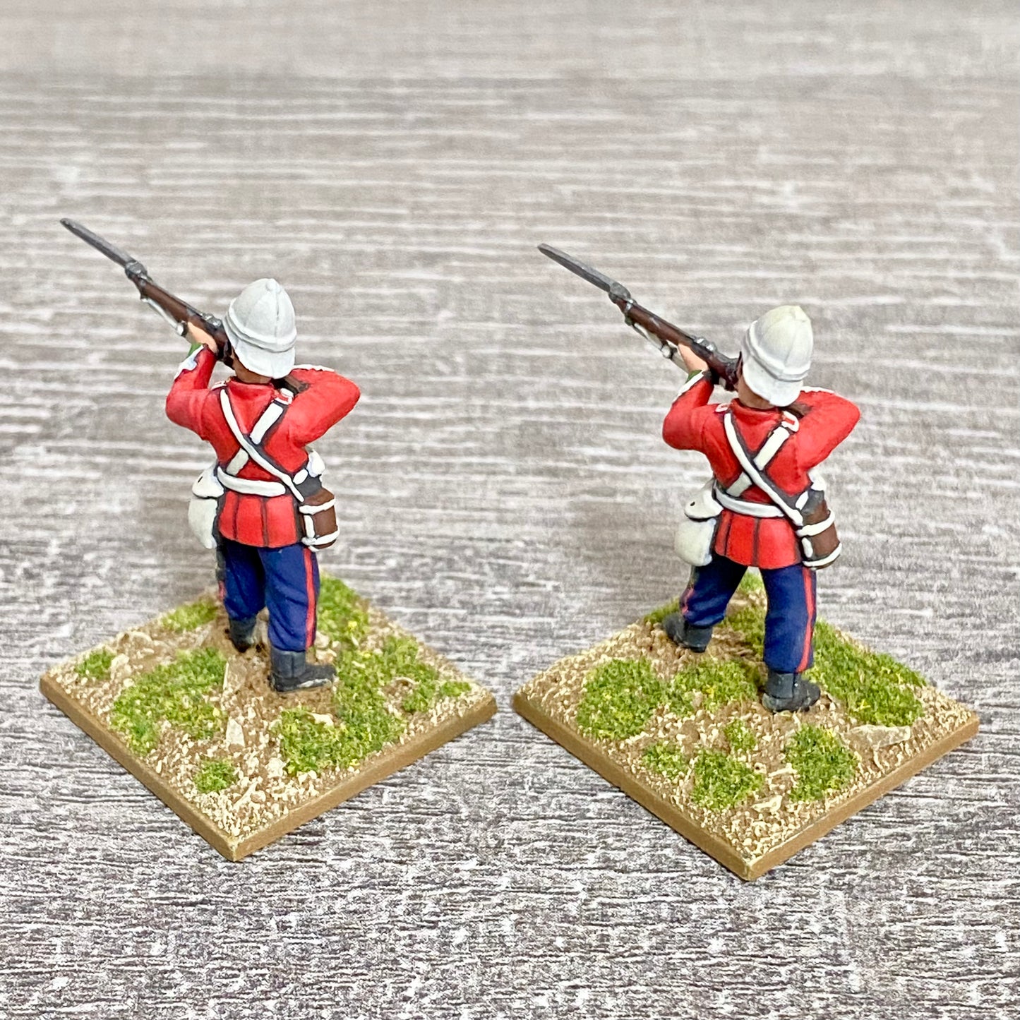2x 28mm 24th Regt Of Foot Painted Plastic Miniatures Zulu 1879 Warlord Games #14