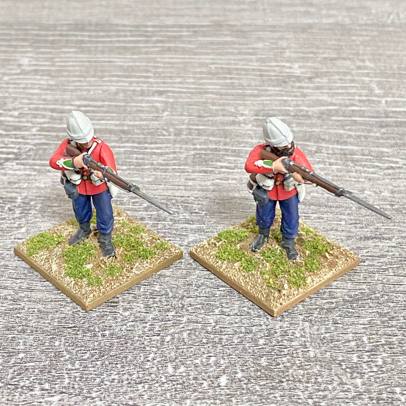 2x 28mm 24th Regt Of Foot Painted Plastic Miniatures Zulu 1879 Warlord Games #15