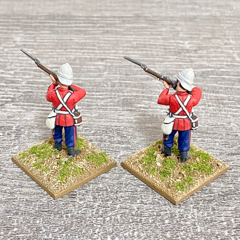 2x 28mm 24th Regt Of Foot Painted Plastic Miniatures Zulu 1879 Warlord Games #15