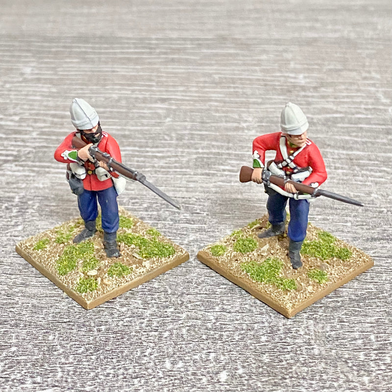 2x 28mm 24th Regt Of Foot Painted Plastic Miniatures Zulu 1879 Warlord Games #18