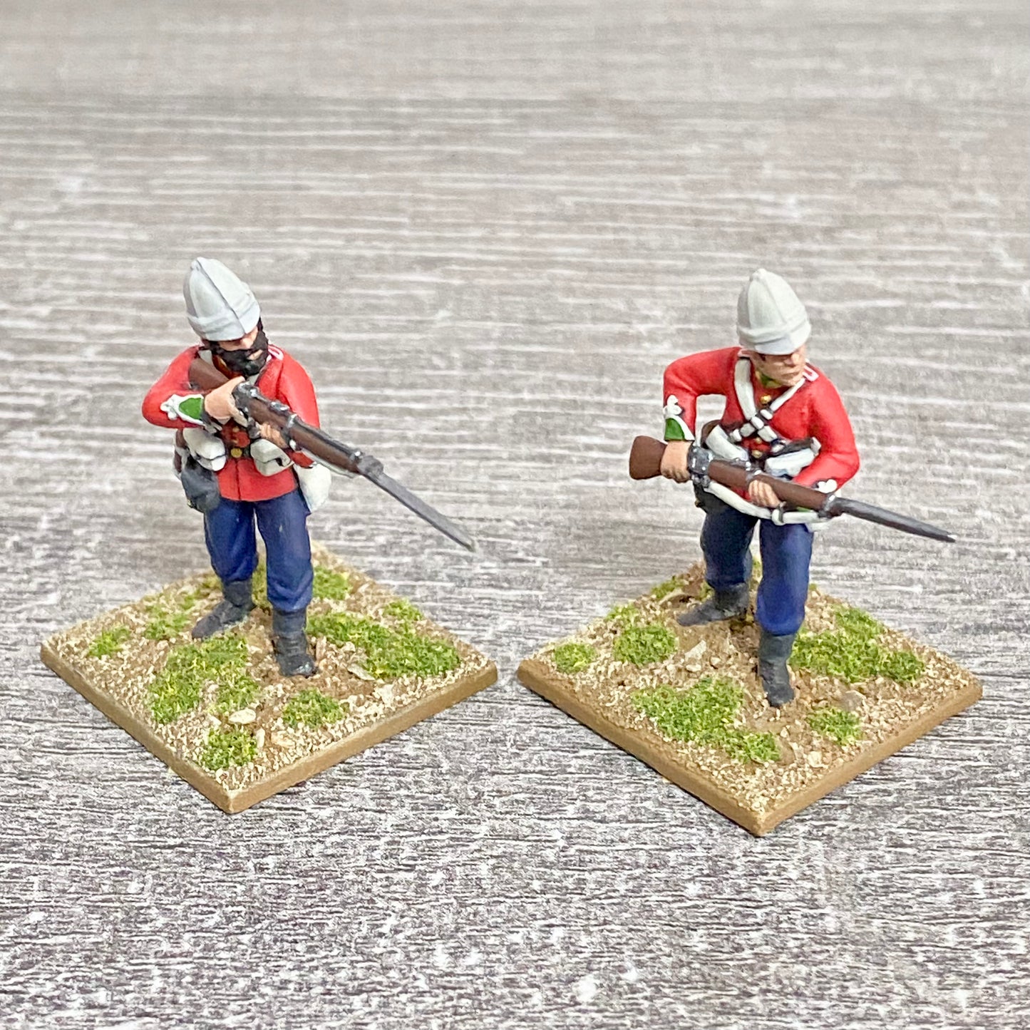 2x 28mm 24th Regt Of Foot Painted Plastic Miniatures Zulu 1879 Warlord Games #18