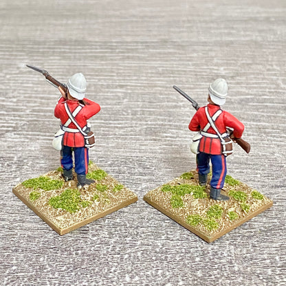 2x 28mm 24th Regt Of Foot Painted Plastic Miniatures Zulu 1879 Warlord Games #18