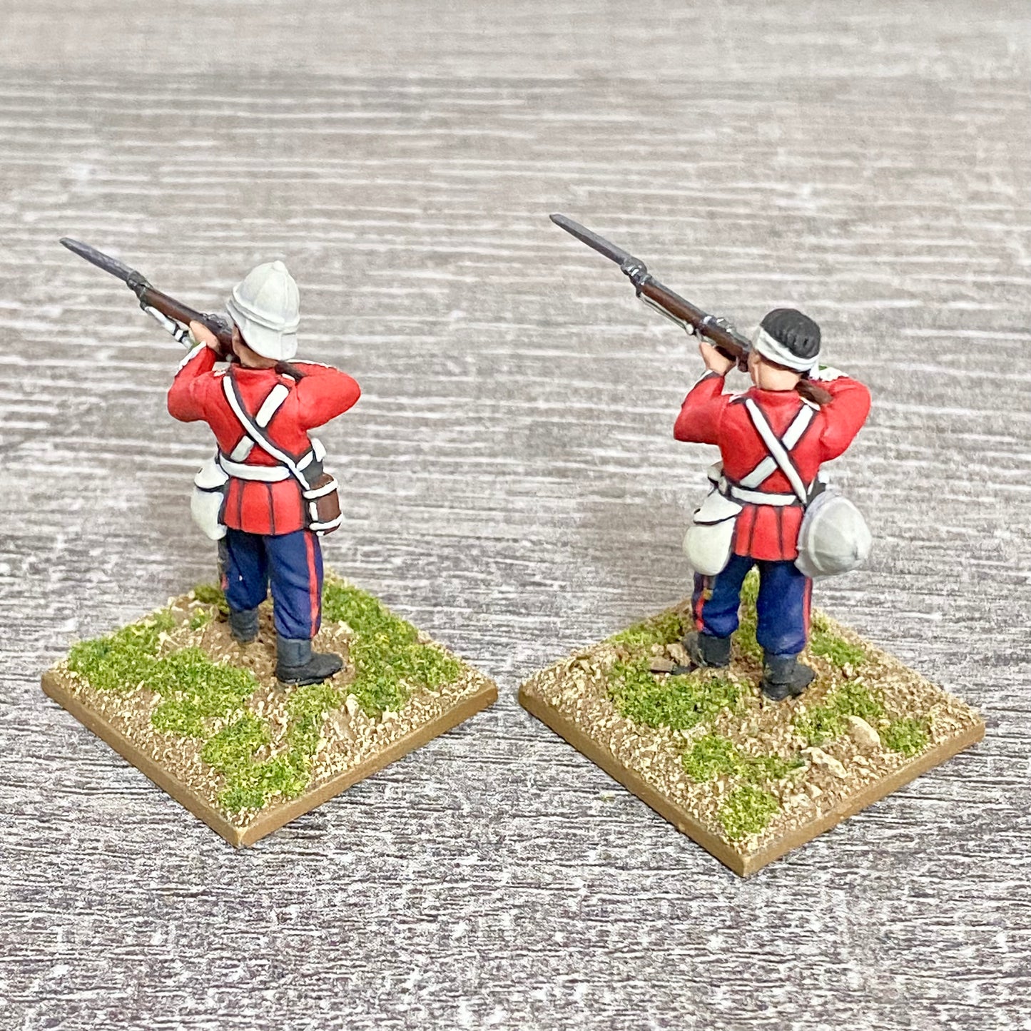 2x 28mm 24th Regt Of Foot Painted Plastic Miniatures Zulu 1879 Warlord Games #19