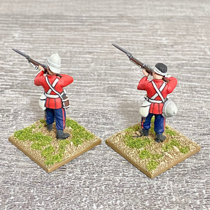 2x 28mm 24th Regt Of Foot Painted Plastic Miniatures Zulu 1879 Warlord Games #19