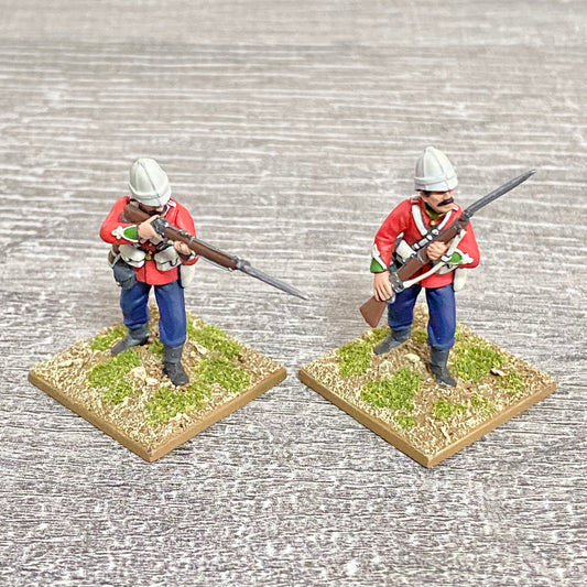 2x 28mm 24th Regt Of Foot Painted Plastic Miniatures Zulu 1879 Warlord Games #20