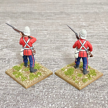 2x 28mm 24th Regt Of Foot Painted Plastic Miniatures Zulu 1879 Warlord Games #20