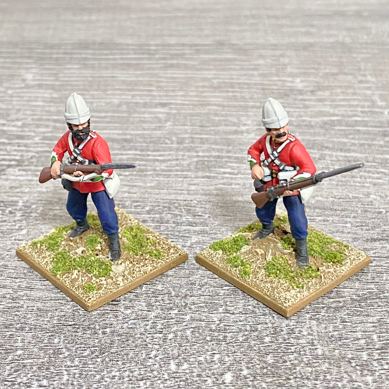 2x 28mm 24th Regt Of Foot Painted Plastic Miniatures Zulu 1879 Warlord Games #21
