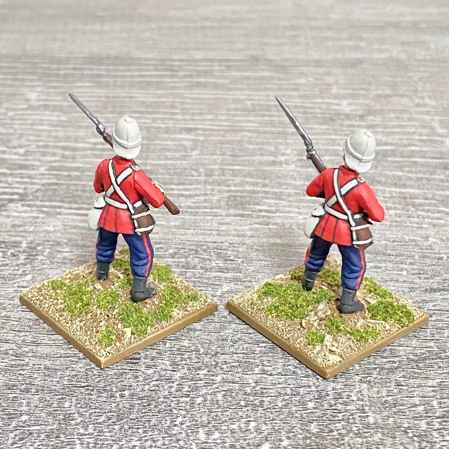 2x 28mm 24th Regt Of Foot Painted Plastic Miniatures Zulu 1879 Warlord Games #21