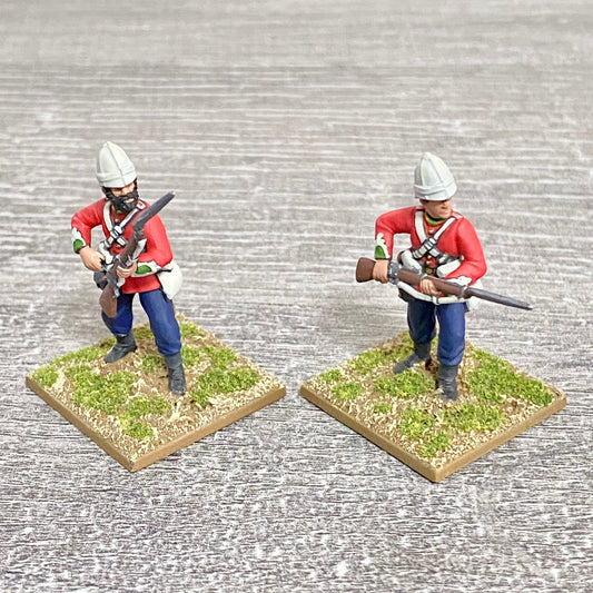 2x 28mm 24th Regt Of Foot Painted Plastic Miniatures Zulu 1879 Warlord Games #24