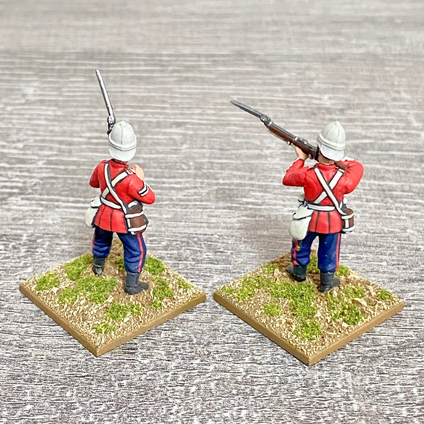 2x 28mm 24th Regt Of Foot Painted Plastic Miniatures Zulu 1879 Warlord Games #25