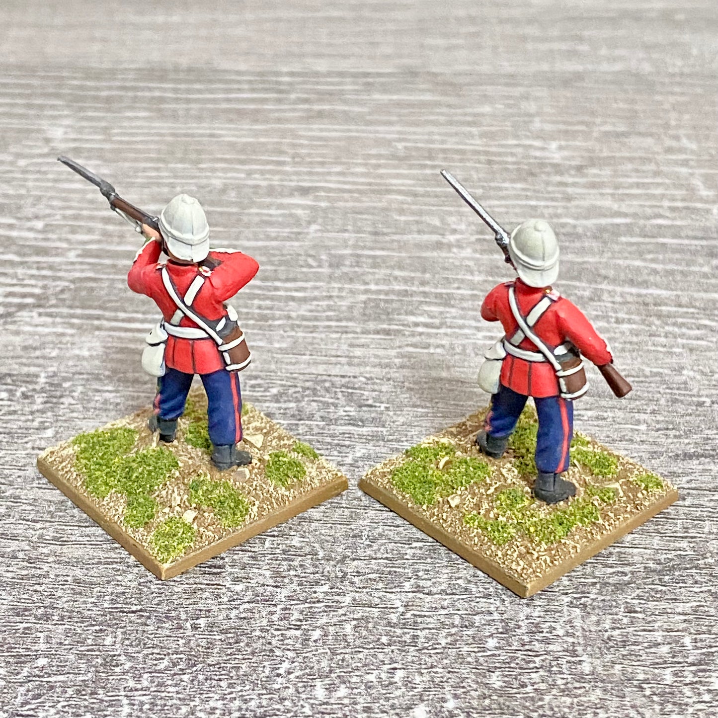2x 28mm 24th Regt Of Foot Painted Plastic Miniatures Zulu 1879 Warlord Games #26