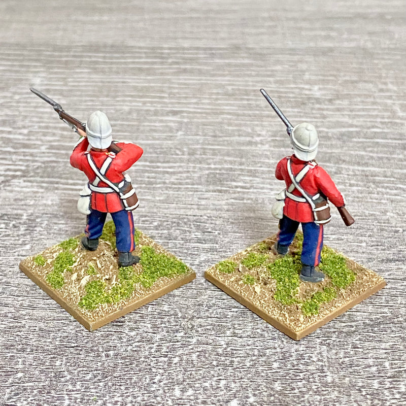2x 28mm 24th Regt Of Foot Painted Plastic Miniatures Zulu 1879 Warlord Games #27