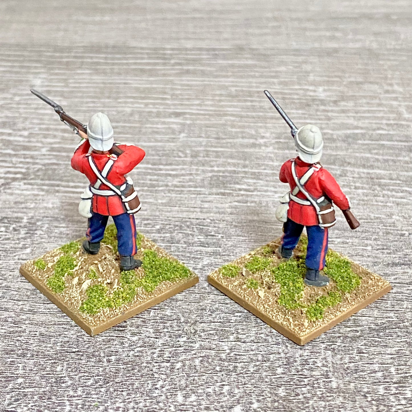 2x 28mm 24th Regt Of Foot Painted Plastic Miniatures Zulu 1879 Warlord Games #27