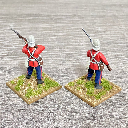 2x 28mm 24th Regt Of Foot Painted Plastic Miniatures Zulu 1879 Warlord Games #27