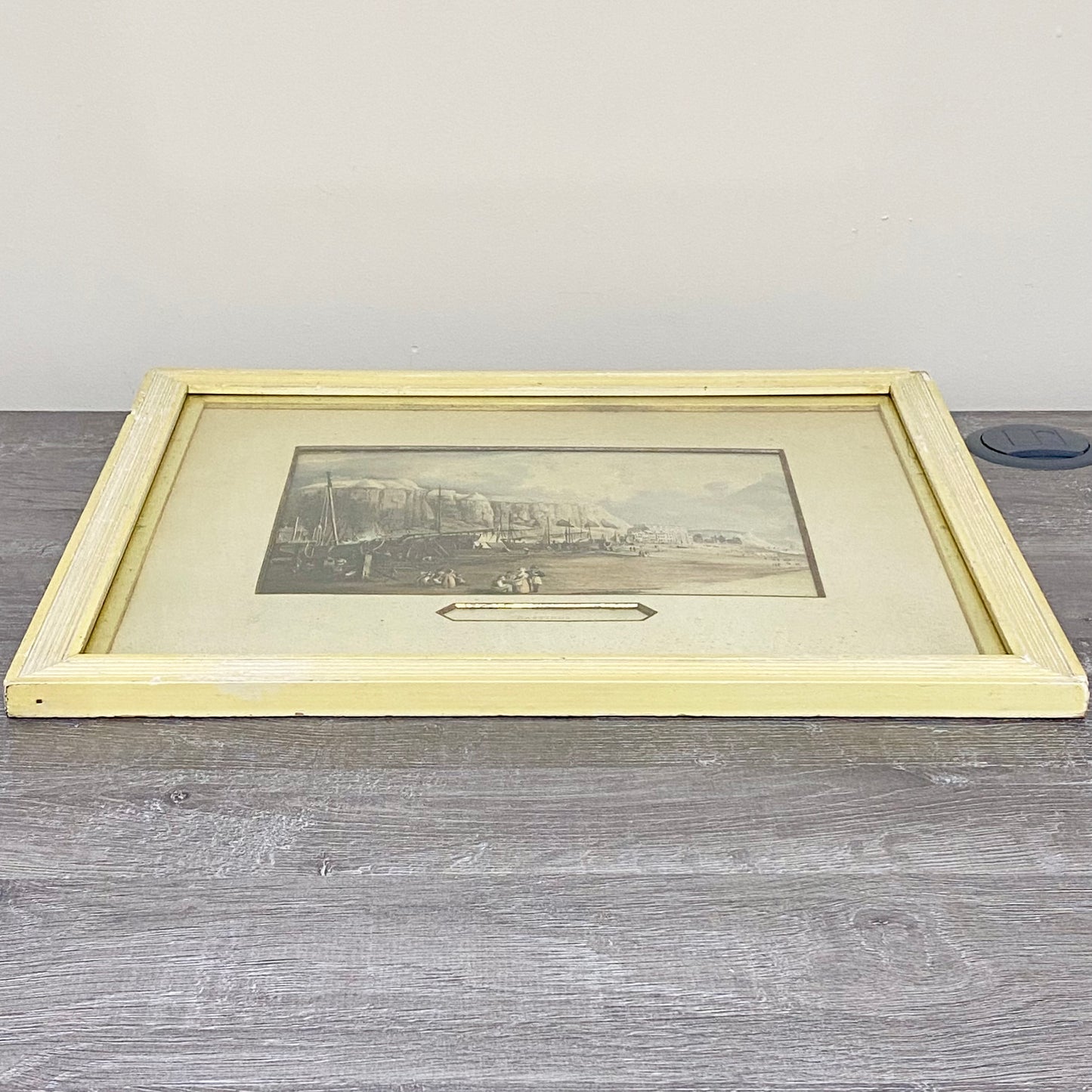 Antique Hastings Original Hand Coloured Aquatint From Six Views Of Hastings 1822