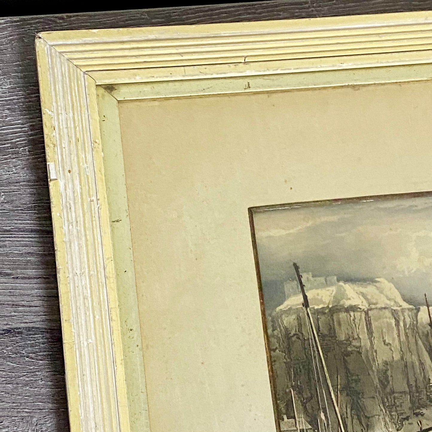 Antique Hastings Original Hand Coloured Aquatint From Six Views Of Hastings 1822