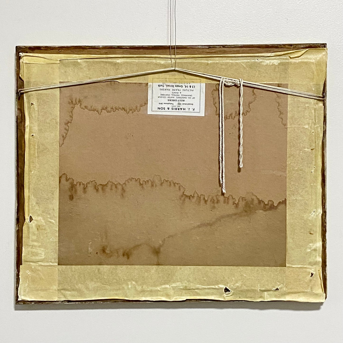 Antique View from the Castle Hill Hastings Original Hand Coloured Aquatint 1822