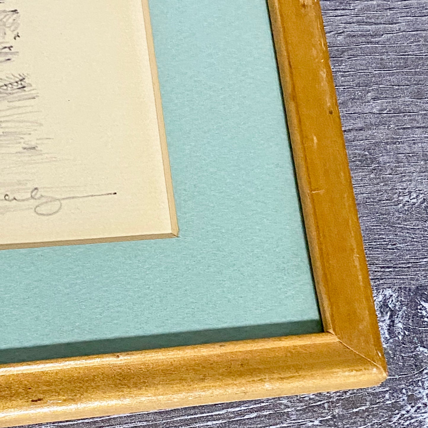 Vintage Bruton Parish Church Williamsburg Virginia Sketch Print Charles H Overly