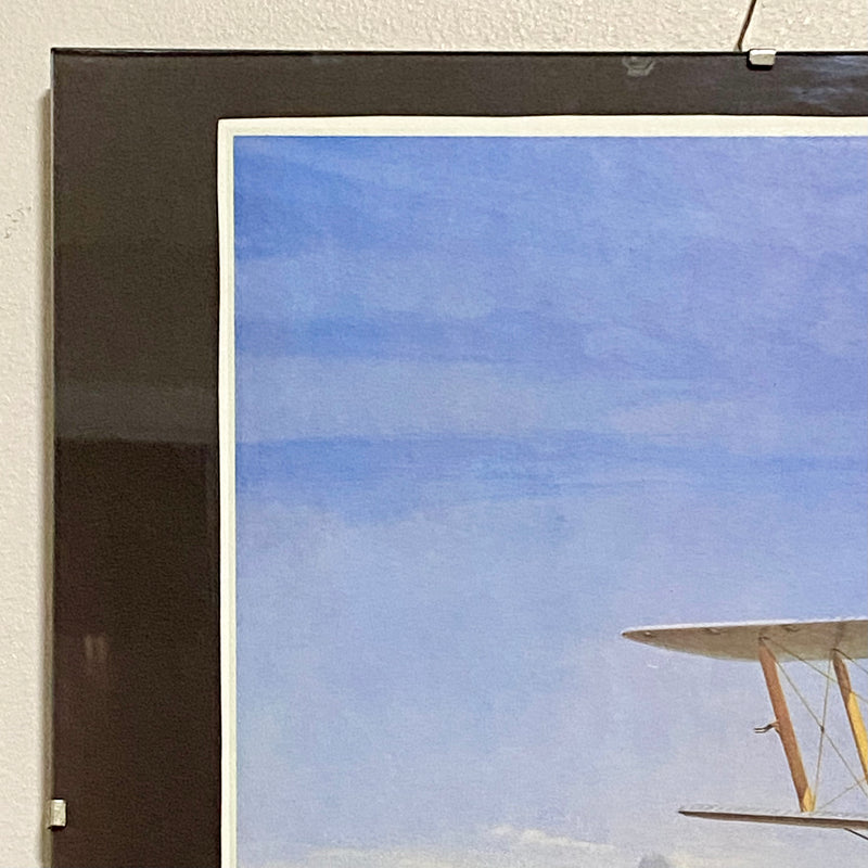 Vintage Sunday Morning De Havilland Tiger Moth Plate Signed Gerald Coulson Print