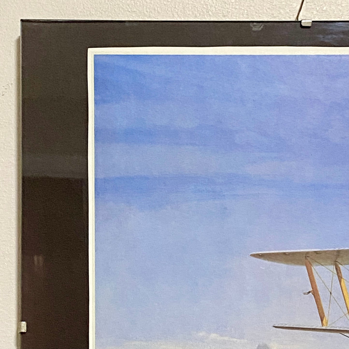 Vintage Sunday Morning De Havilland Tiger Moth Plate Signed Gerald Coulson Print