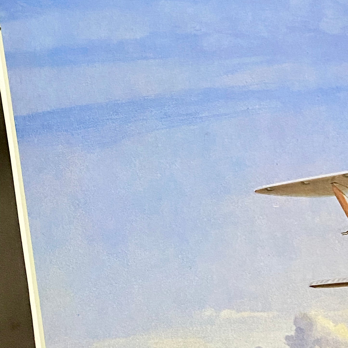 Vintage Sunday Morning De Havilland Tiger Moth Plate Signed Gerald Coulson Print