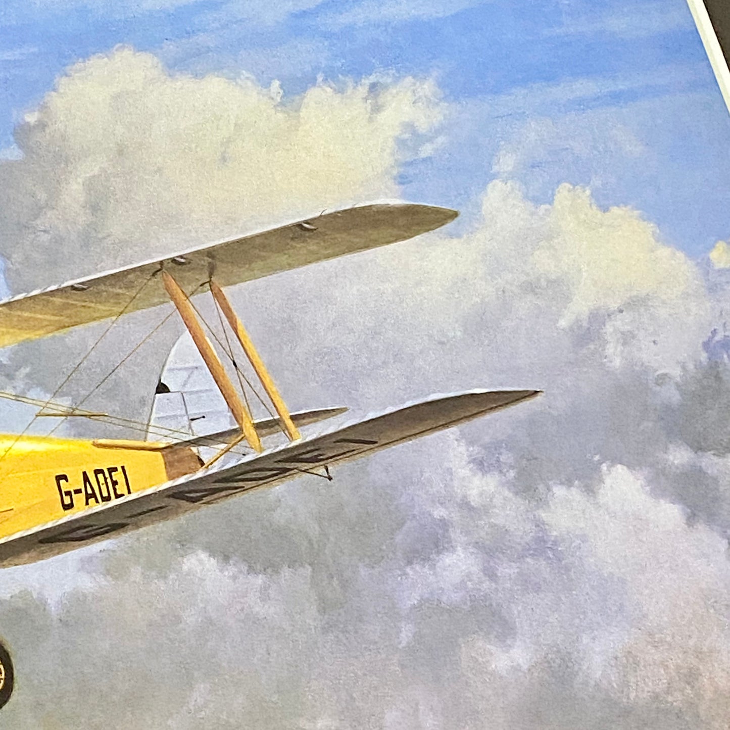 Vintage Sunday Morning De Havilland Tiger Moth Plate Signed Gerald Coulson Print