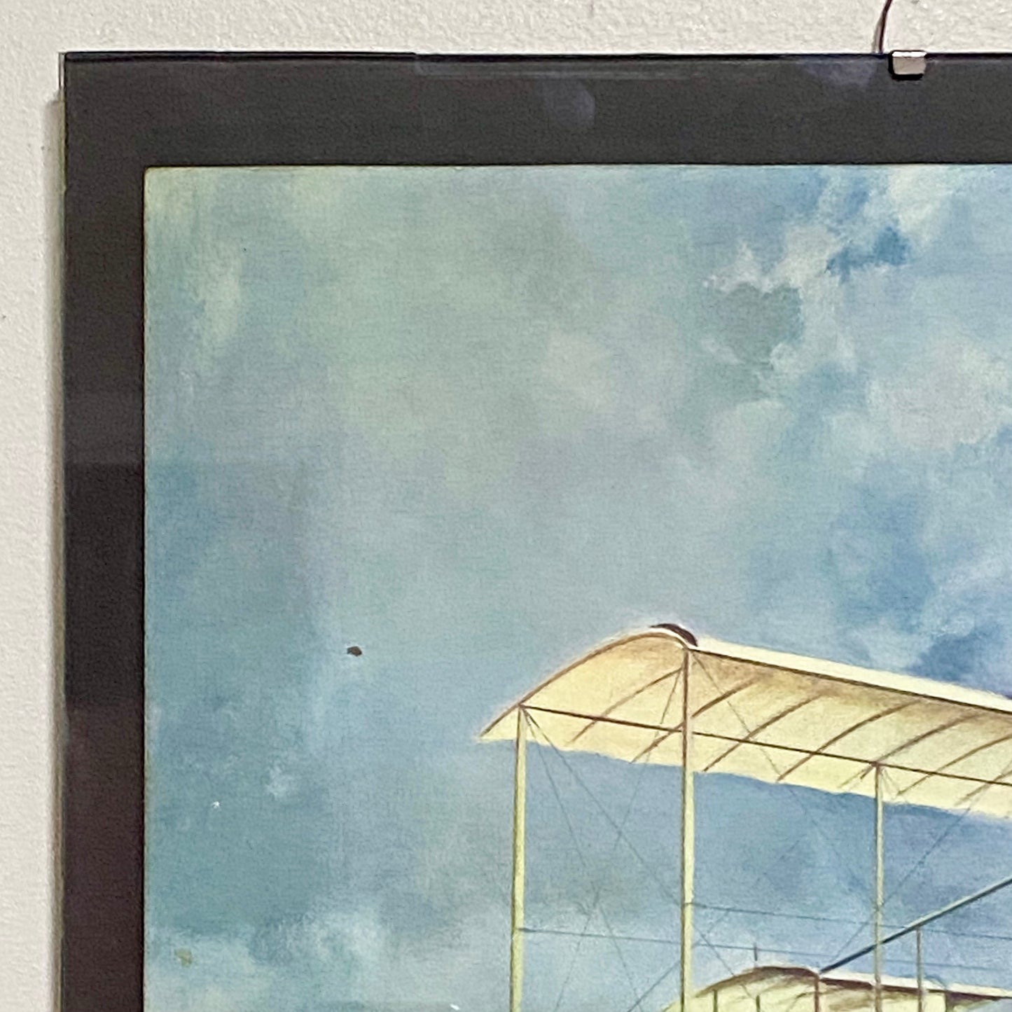 Vintage Wright Brothers Model A Biplane Plate Signed Gerald Coulson Art Print