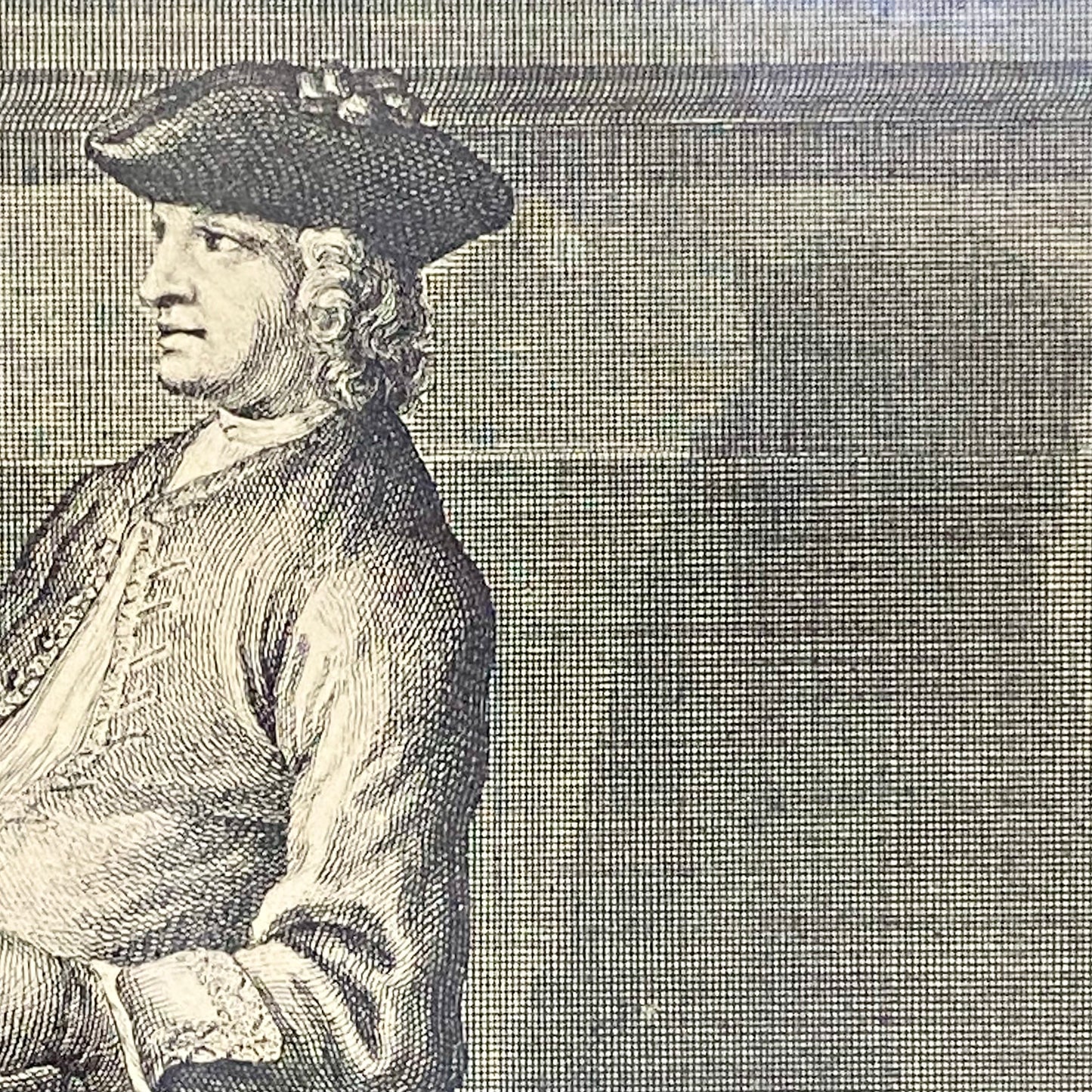 18th Century Reculer à la Muraille Copperplate Engraving Johann Elias Ridinger