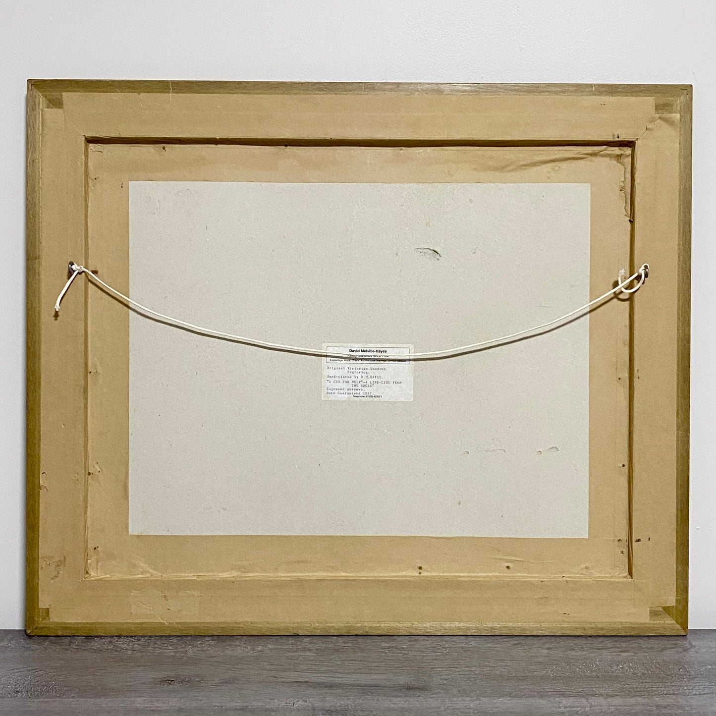 A Cry For Help The Life-Line From The Shore Engraving Illustration London 1887