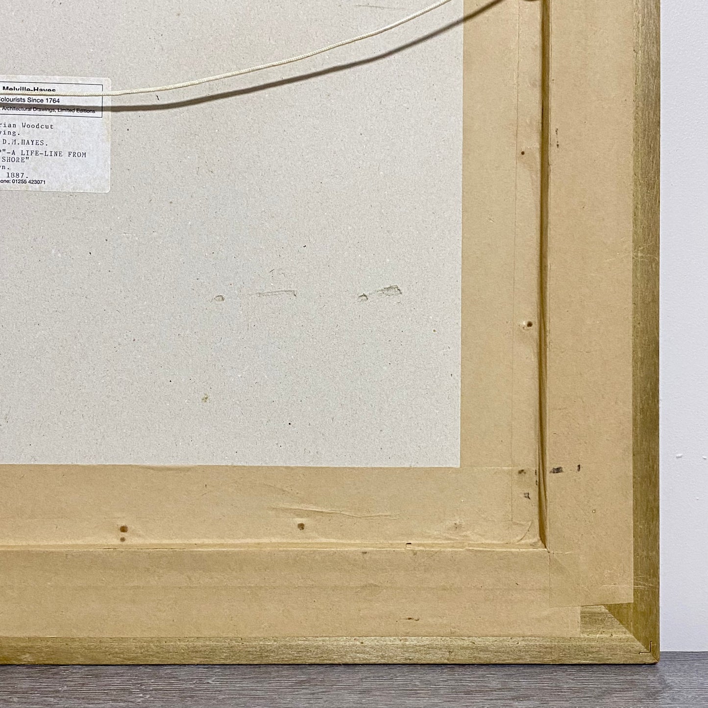 A Cry For Help The Life-Line From The Shore Engraving Illustration London 1887