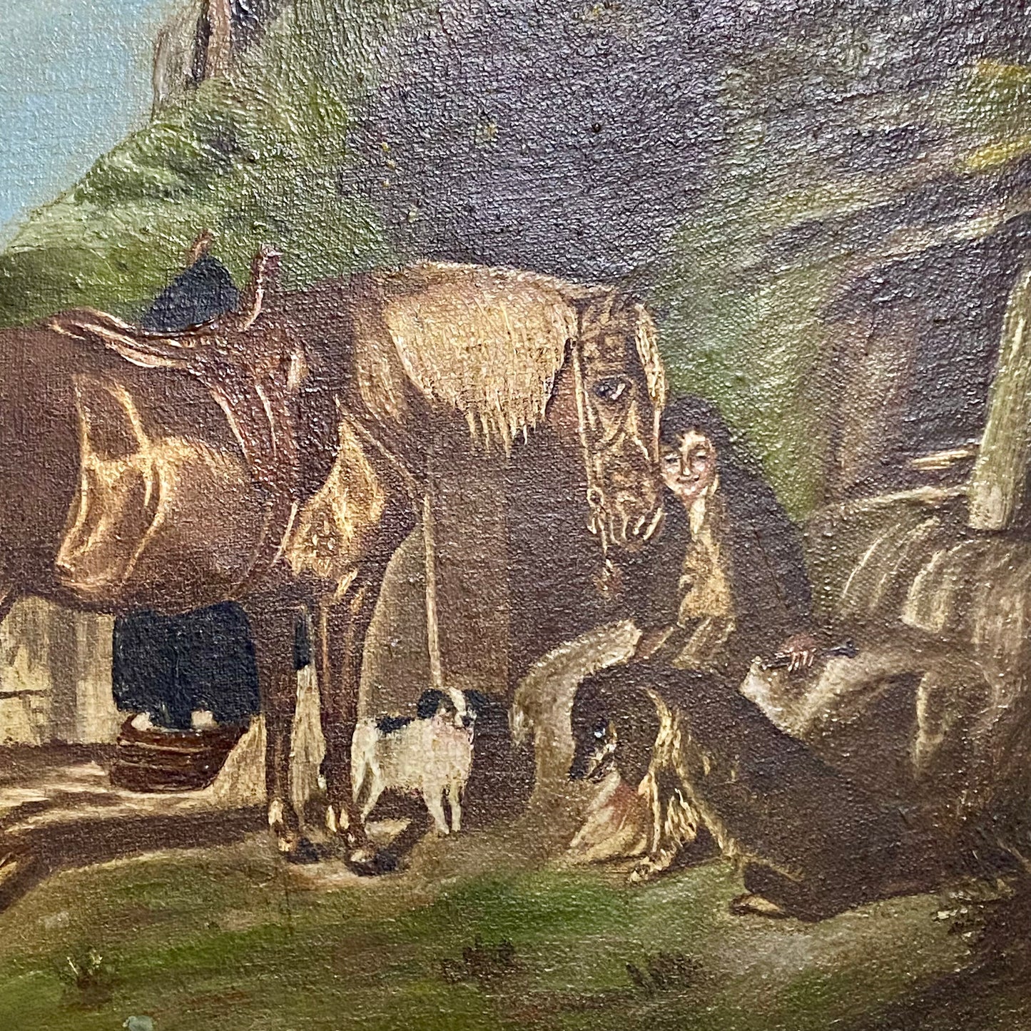 Antique 19th Century Oil On Canvas Horse Painting James Pollard Framed Very Rare