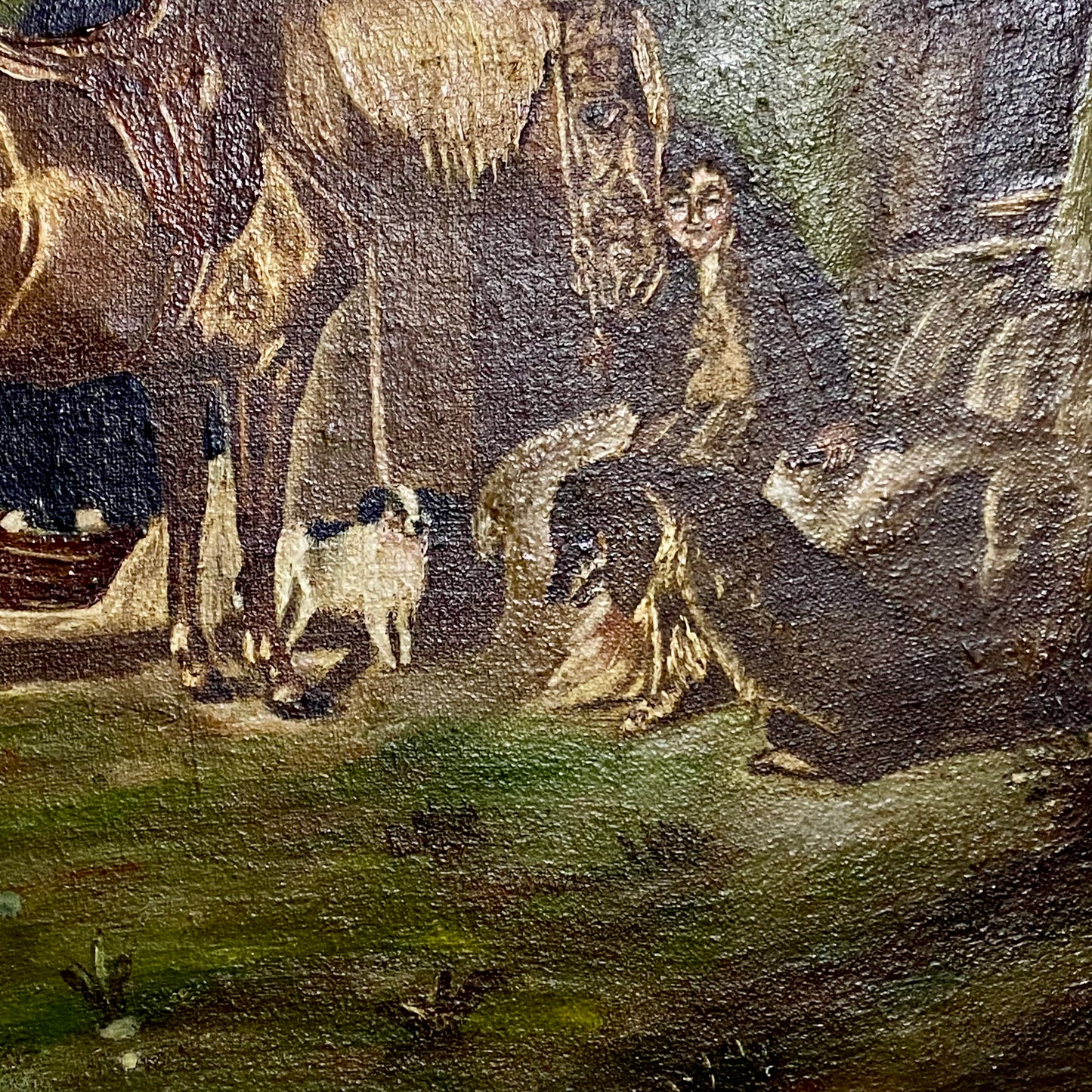 Antique 19th Century Oil On Canvas Horse Painting James Pollard Framed Very Rare