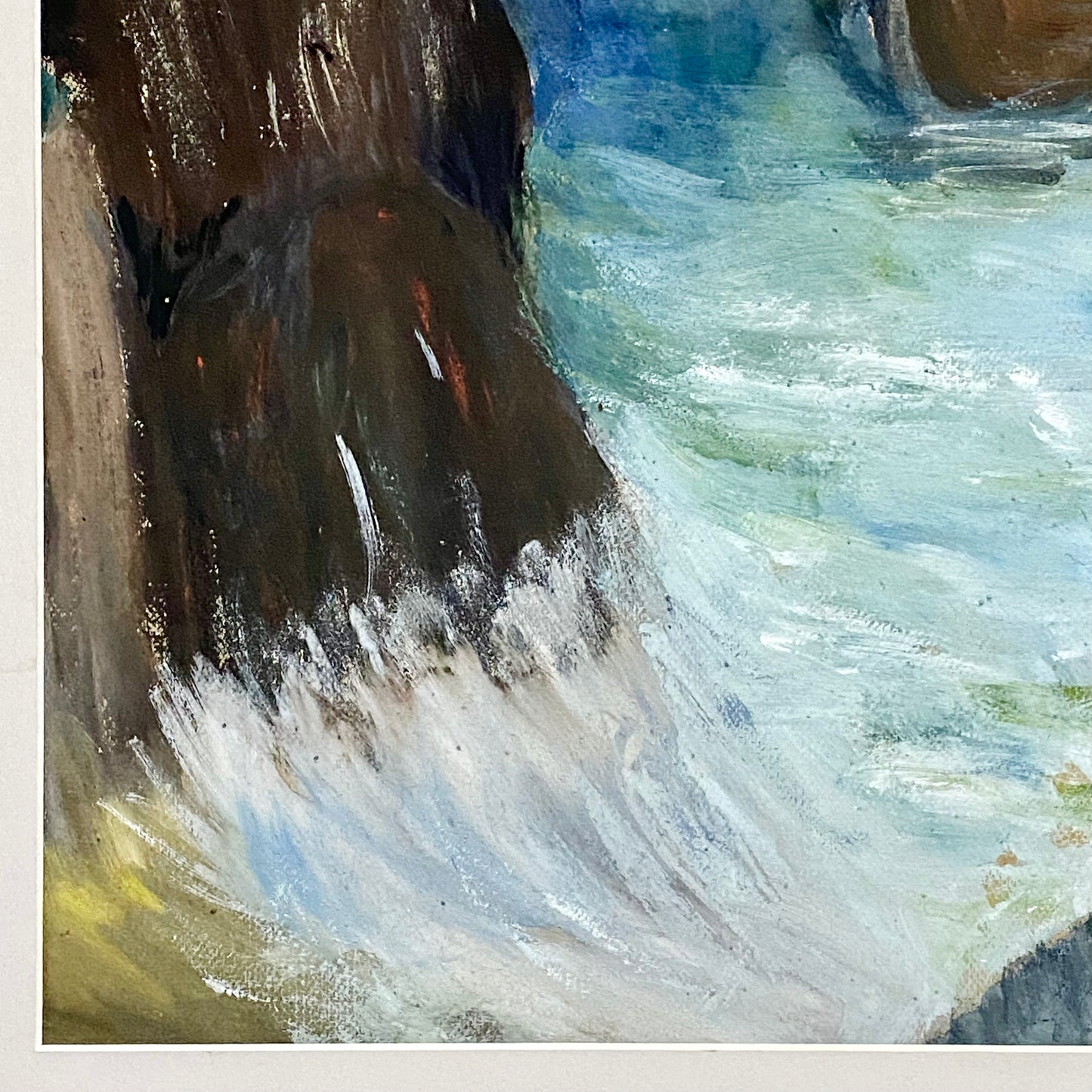 Vintage Moonlit Seascape With Boats Oil On Canvas Painting Signed Holman Framed