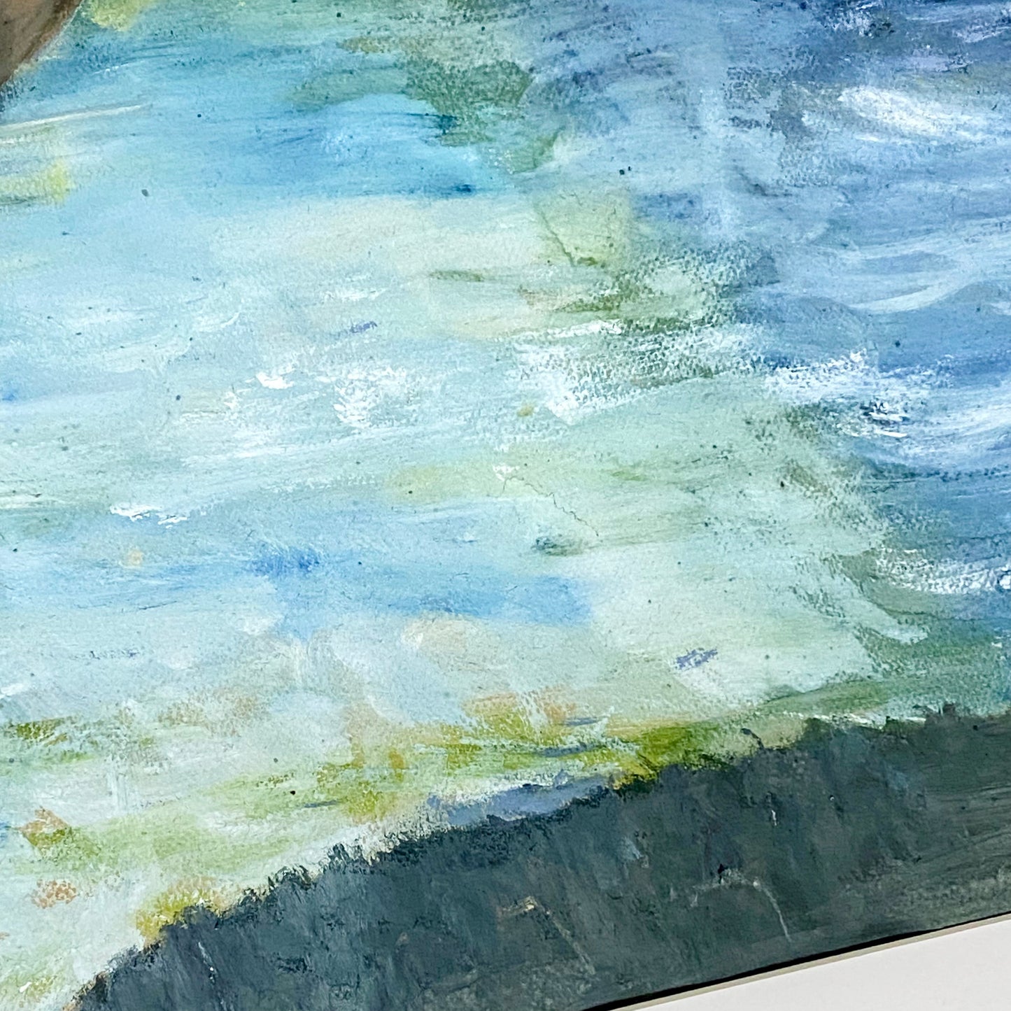 Vintage Moonlit Seascape With Boats Oil On Canvas Painting Signed Holman Framed