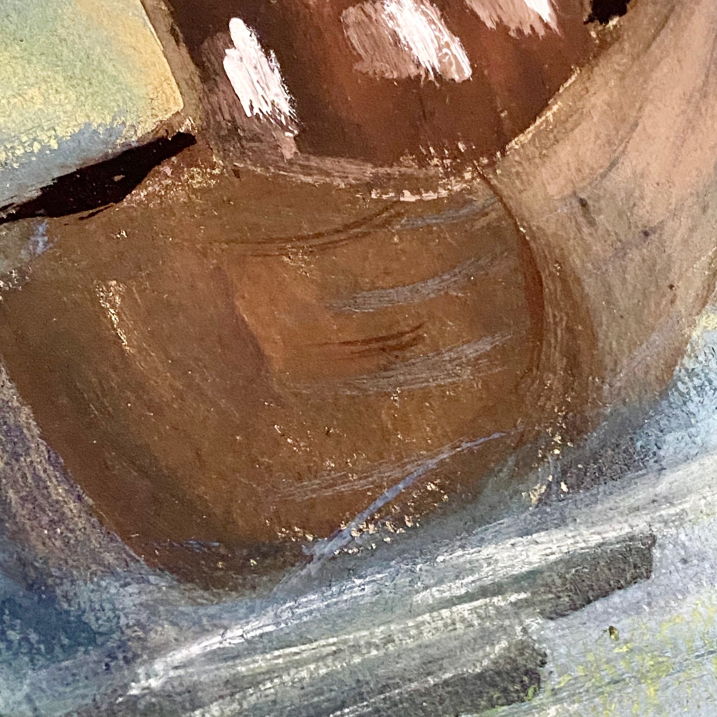 Vintage Moonlit Seascape With Boats Oil On Canvas Painting Signed Holman Framed