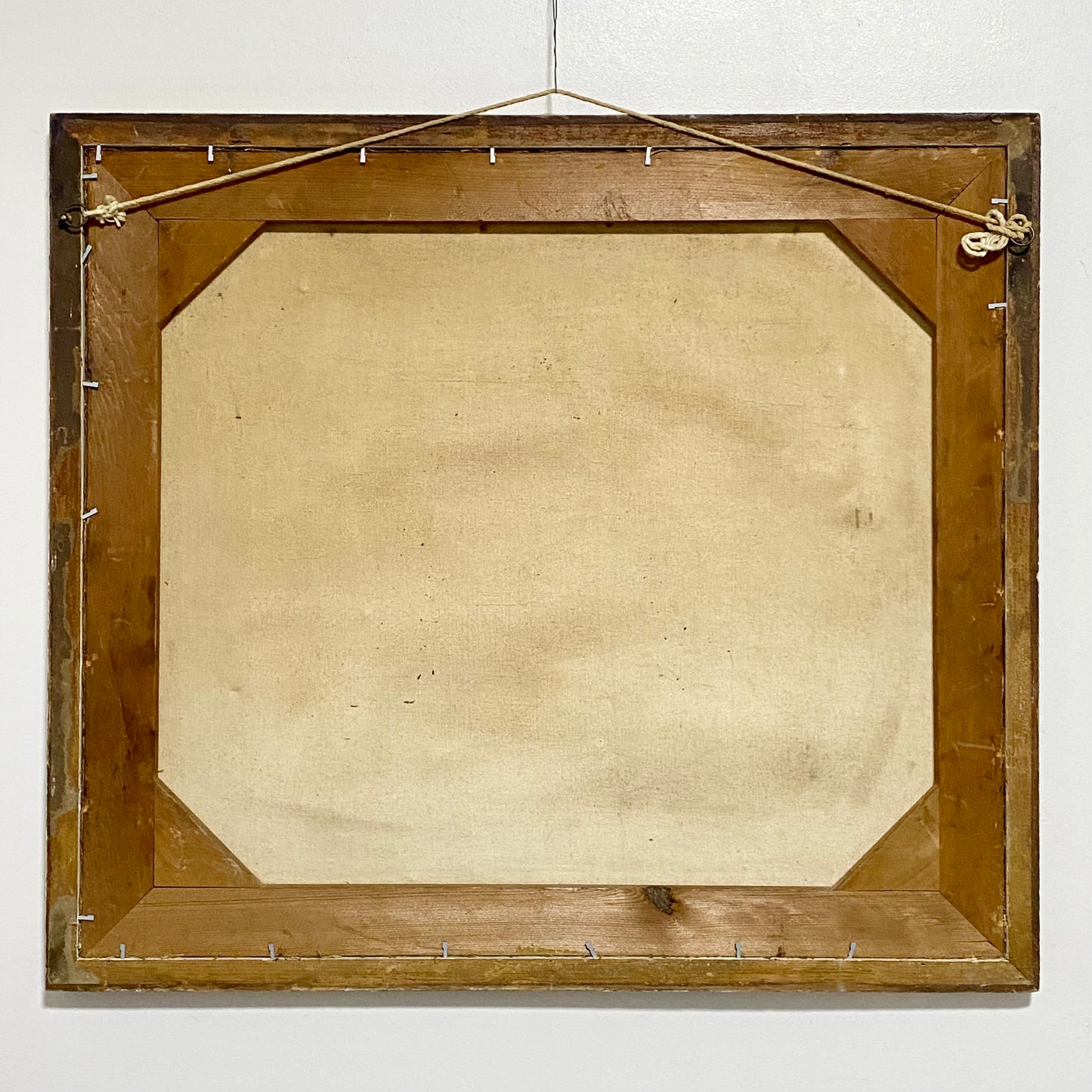 Vintage Moonlit Seascape With Boats Oil On Canvas Painting Signed Holman Framed