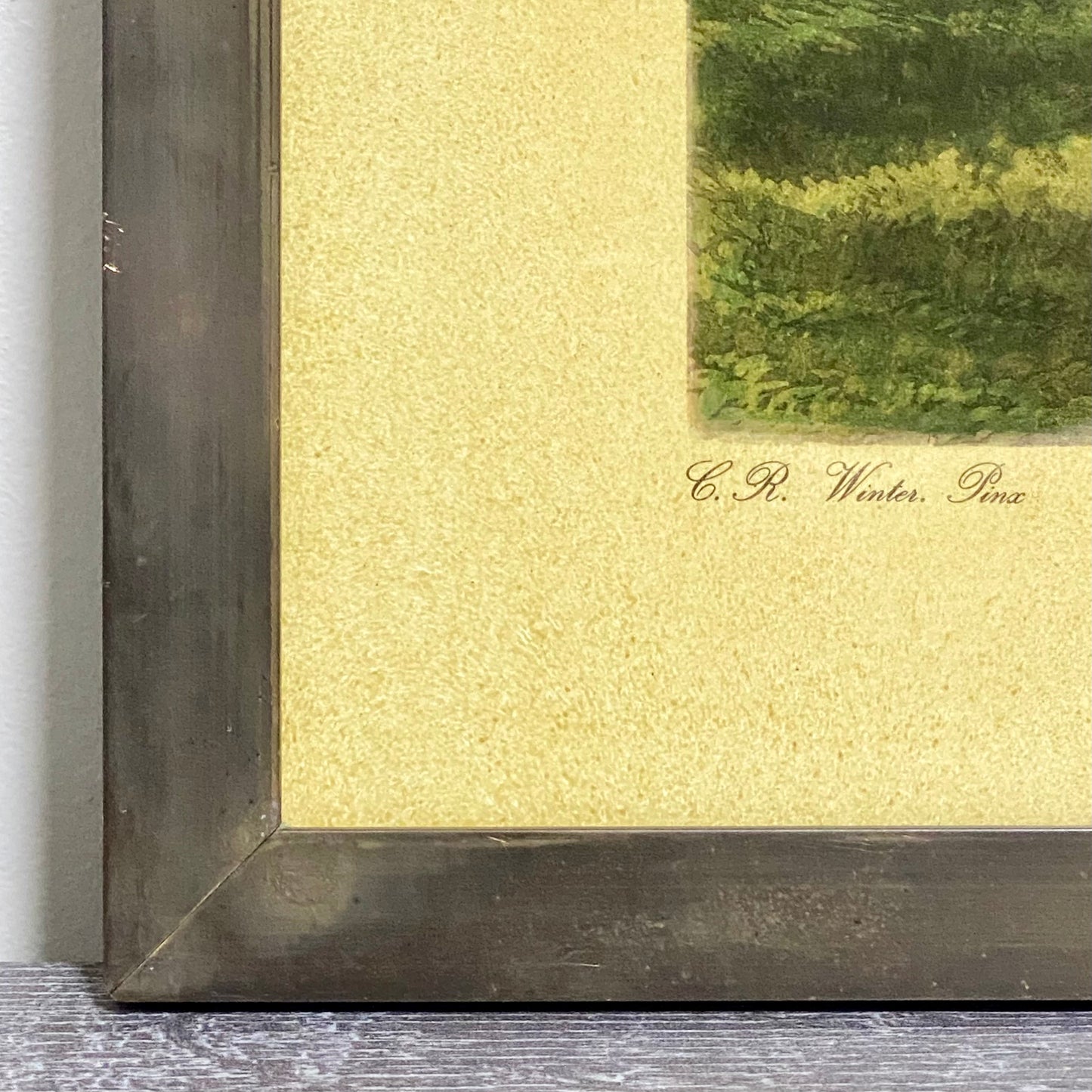 Antique The Oxford Drag No. 2 Etching By C. R. Winter 1848 Art Heavy Framed Rare