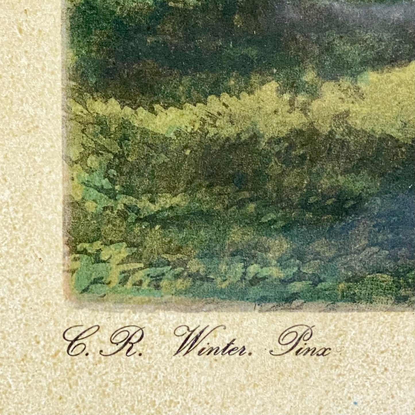 Antique The Oxford Drag No. 2 Etching By C. R. Winter 1848 Art Heavy Framed Rare