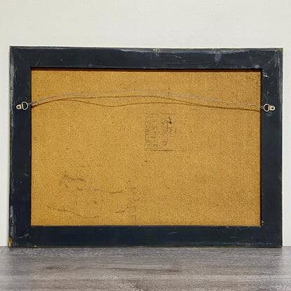 Antique The Oxford Drag No. 2 Etching By C. R. Winter 1848 Art Heavy Framed Rare