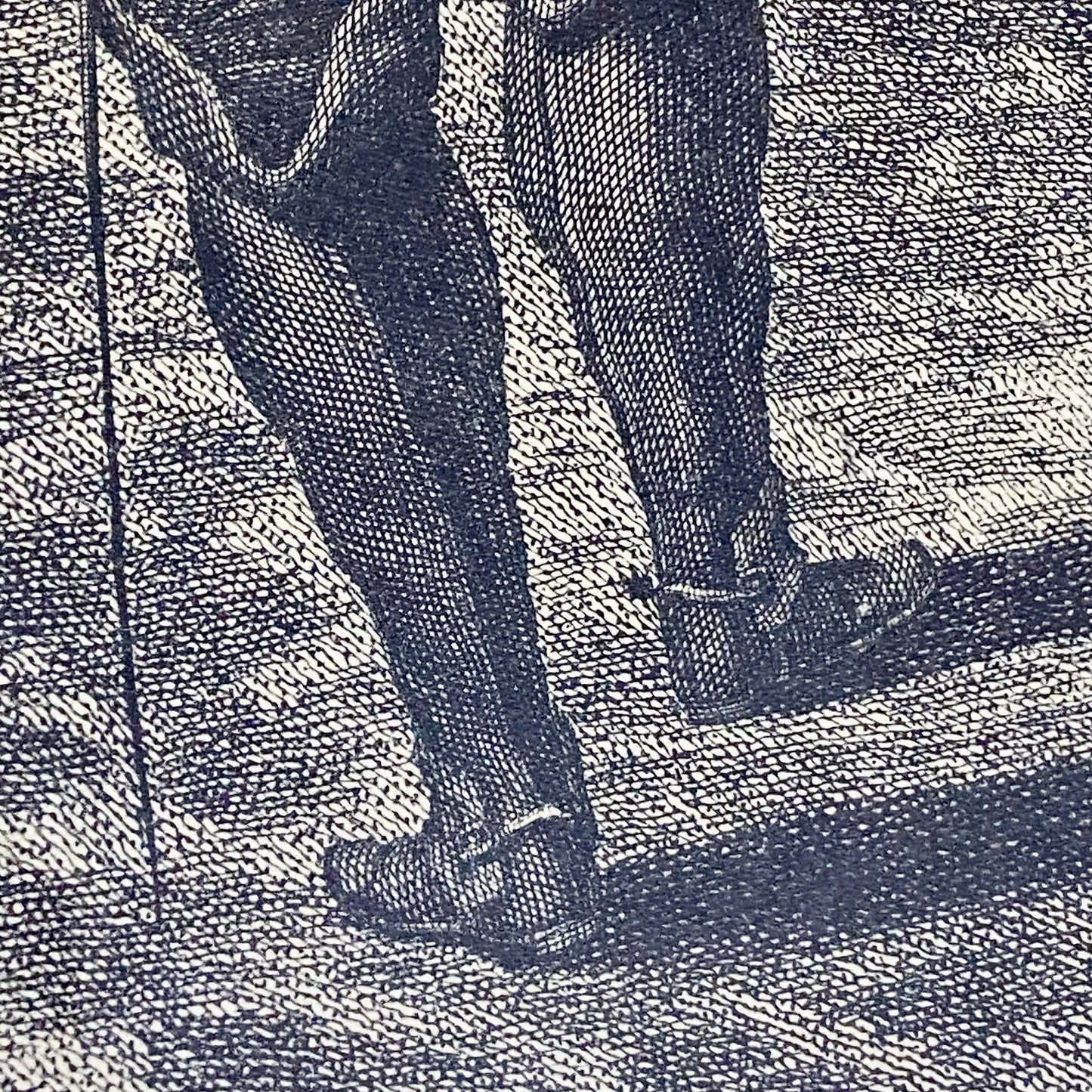 18th Century Le Trot à la Corde à Gauche Copperplate Engraving Johann Ridinger