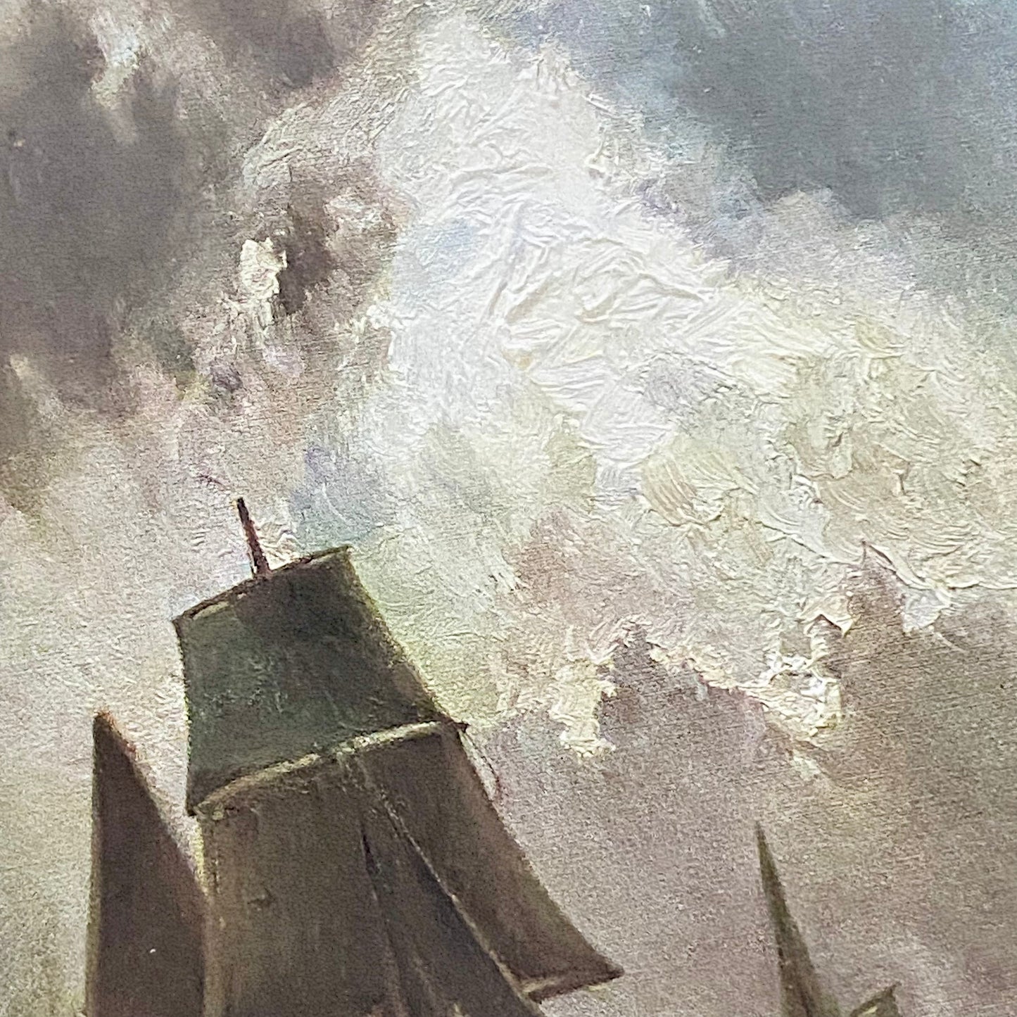 Antique 19th Century Night On The River Ships Plate Signed By F Arnold Framed