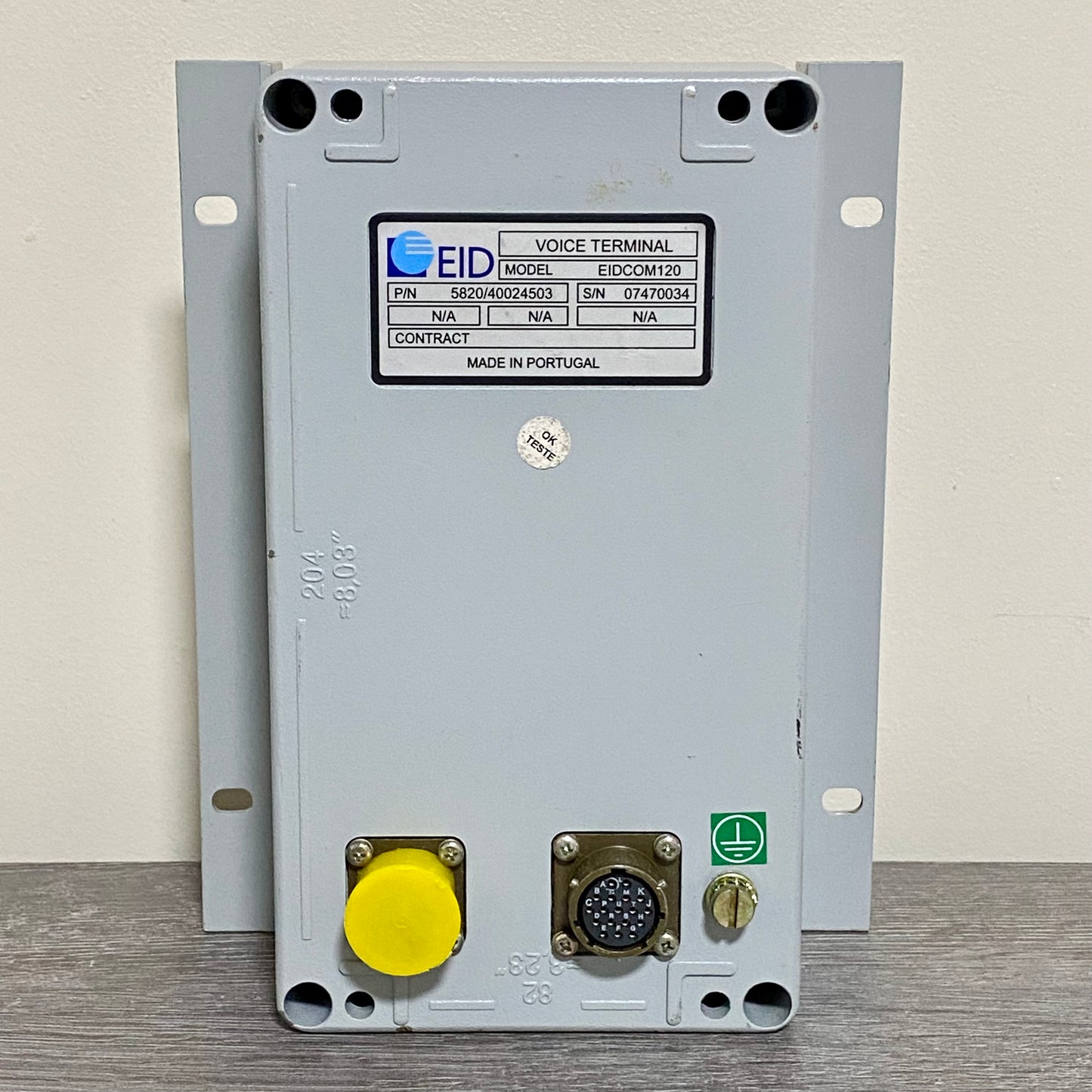 Submarine Naval Communication System EID EDICOM120 Voice Terminal Unit Untested