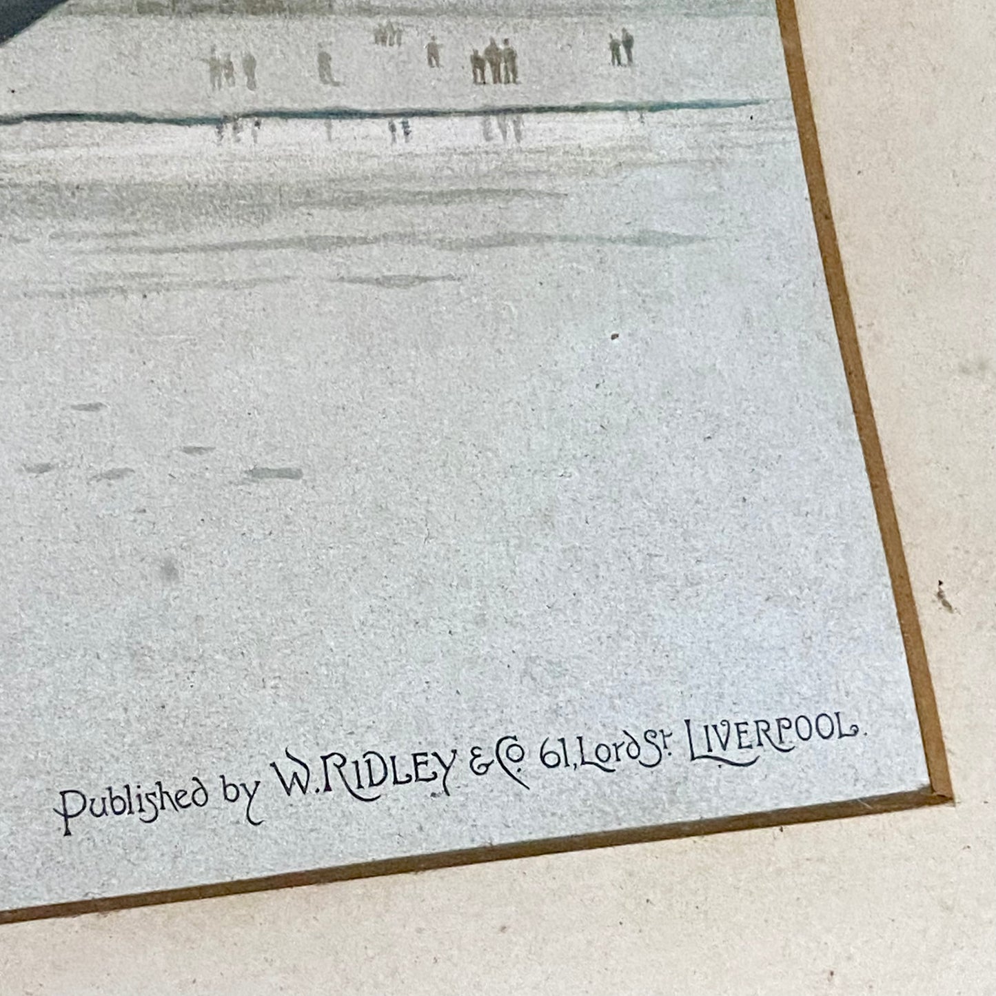 Antique The First Royal Mail Steamer RMS Britannia Chromolithograph c1840 Framed