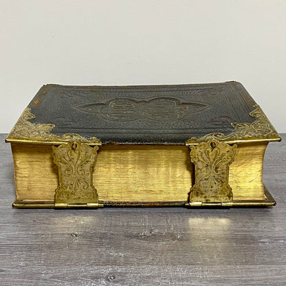 Antique Giant The Holy Bible Edited By Rev. John Eadie Illustrated Circa 1880s