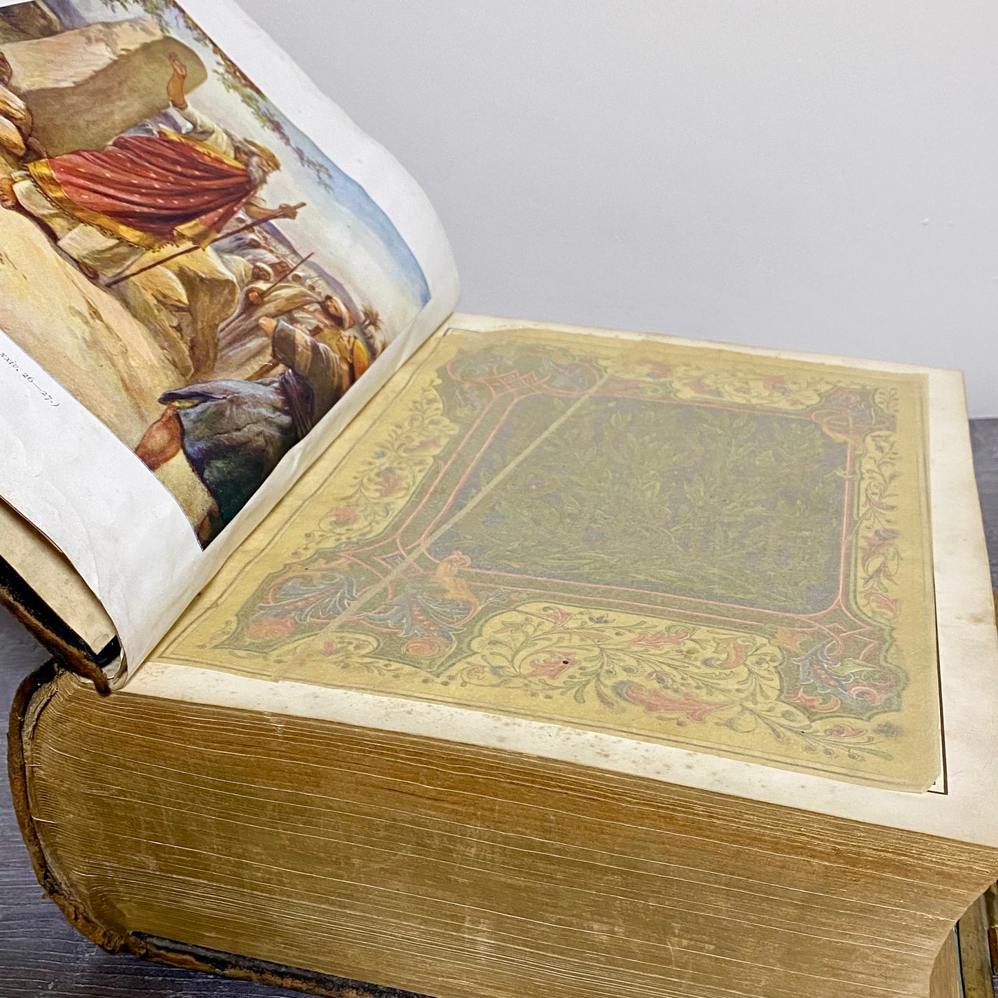 Antique Giant The Holy Bible Edited By Rev. John Eadie Illustrated Circa 1880s