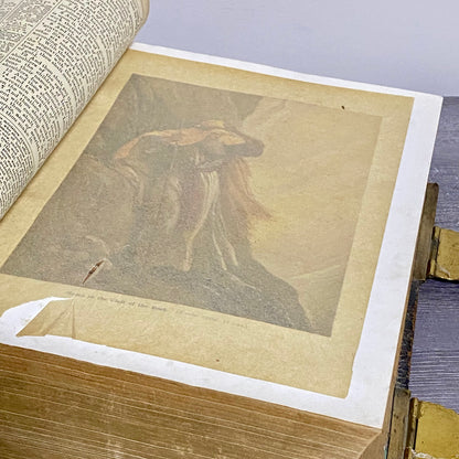 Antique Giant The Holy Bible Edited By Rev. John Eadie Illustrated Circa 1880s