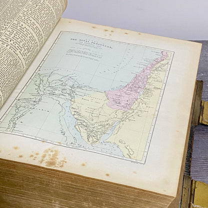 Antique Giant The Holy Bible Edited By Rev. John Eadie Illustrated Circa 1880s
