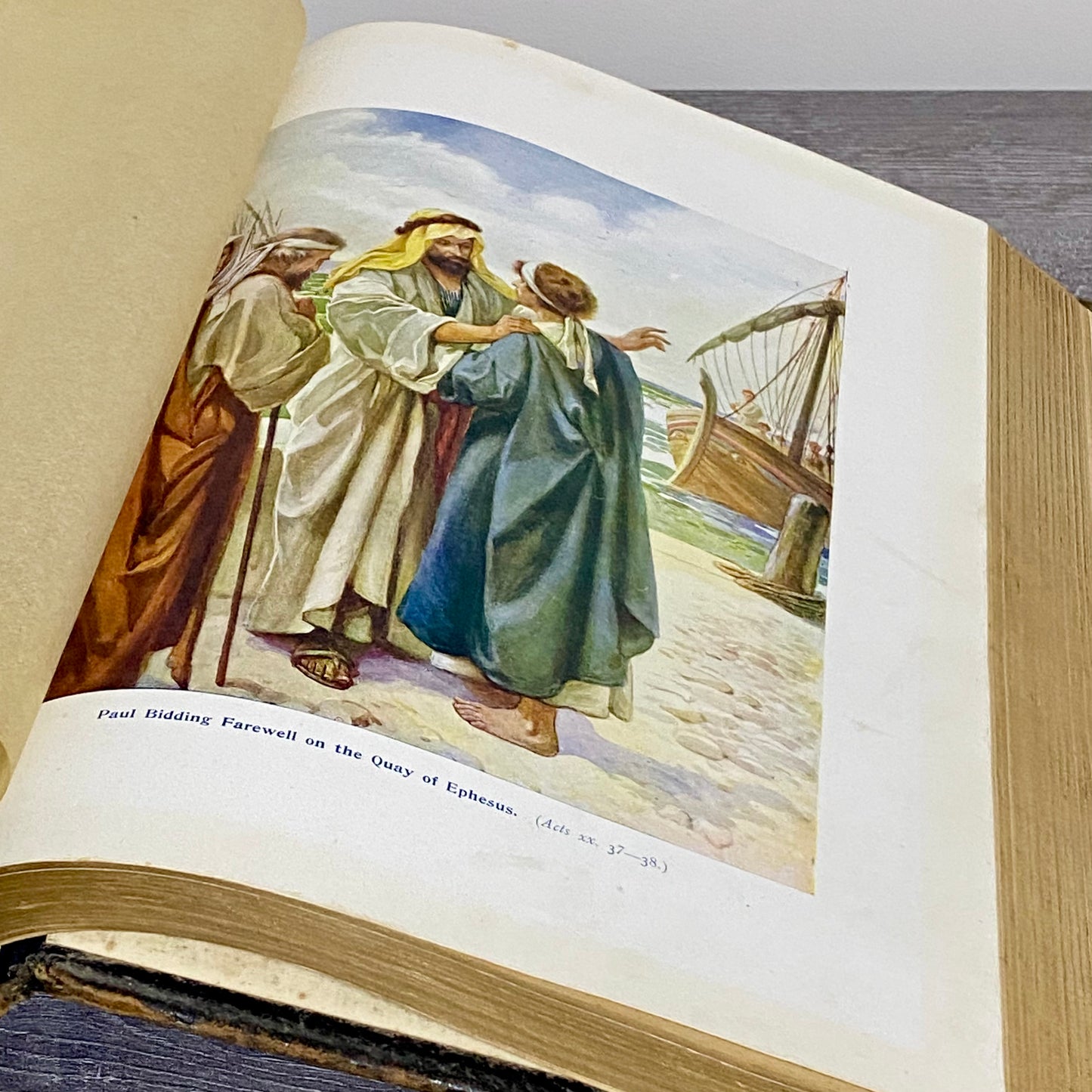 Antique Giant The Holy Bible Edited By Rev. John Eadie Illustrated Circa 1880s