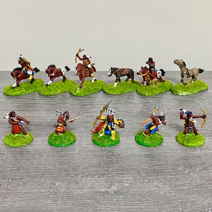 25mm ACW North American Natives Painted Metal Dixon Miniatures War Games 11 Figs